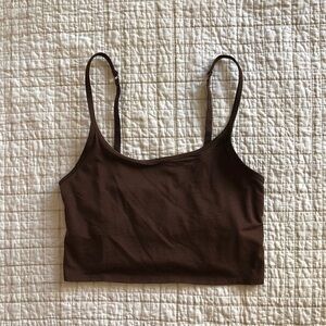 Old Navy Maple Brown Crop Tank Top